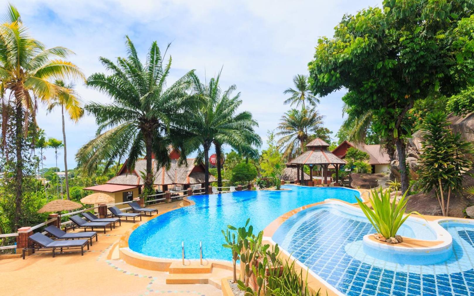 ラマイビーチSamui Wooden Hillアパートメント エクステリア 写真