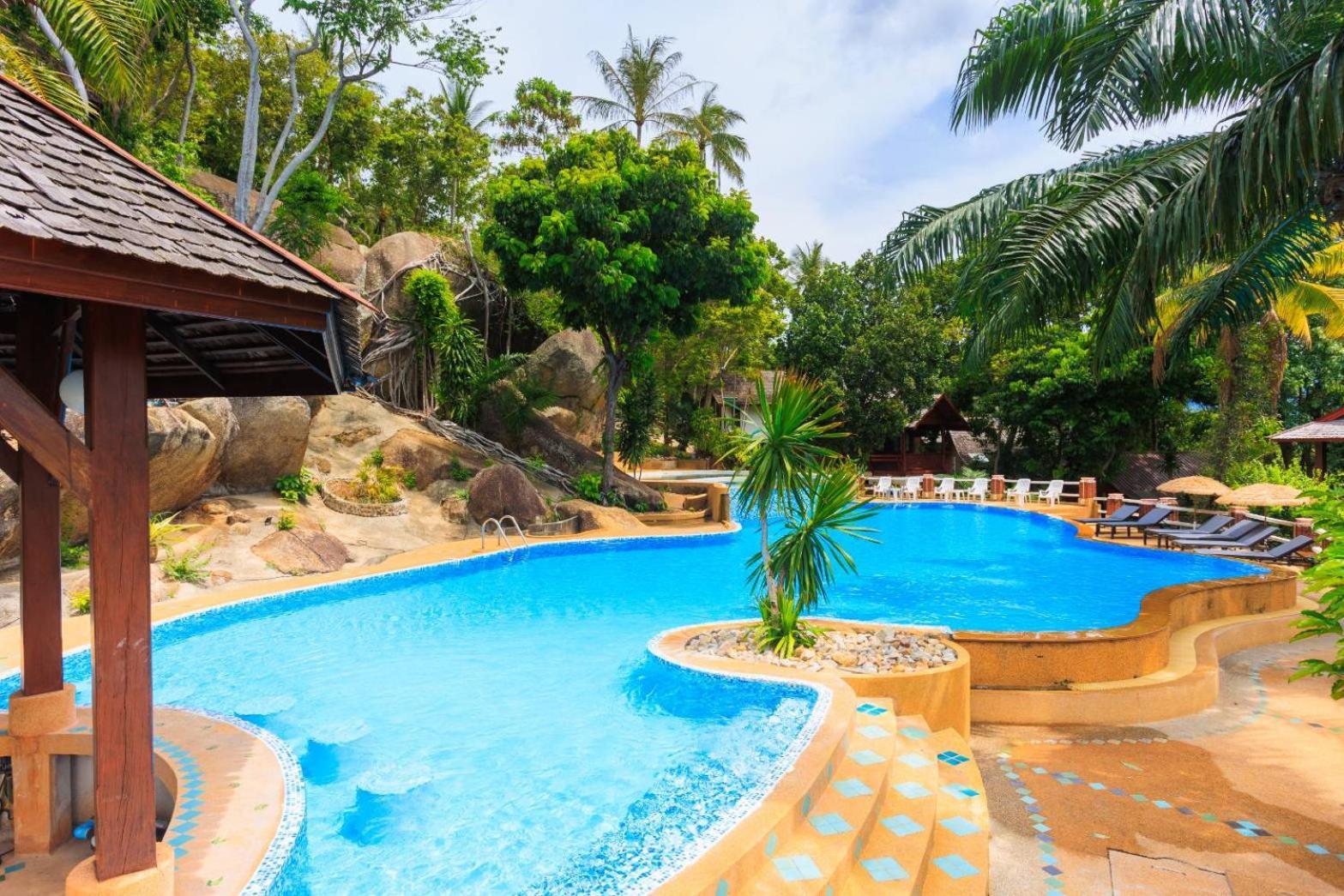 ラマイビーチSamui Wooden Hillアパートメント エクステリア 写真