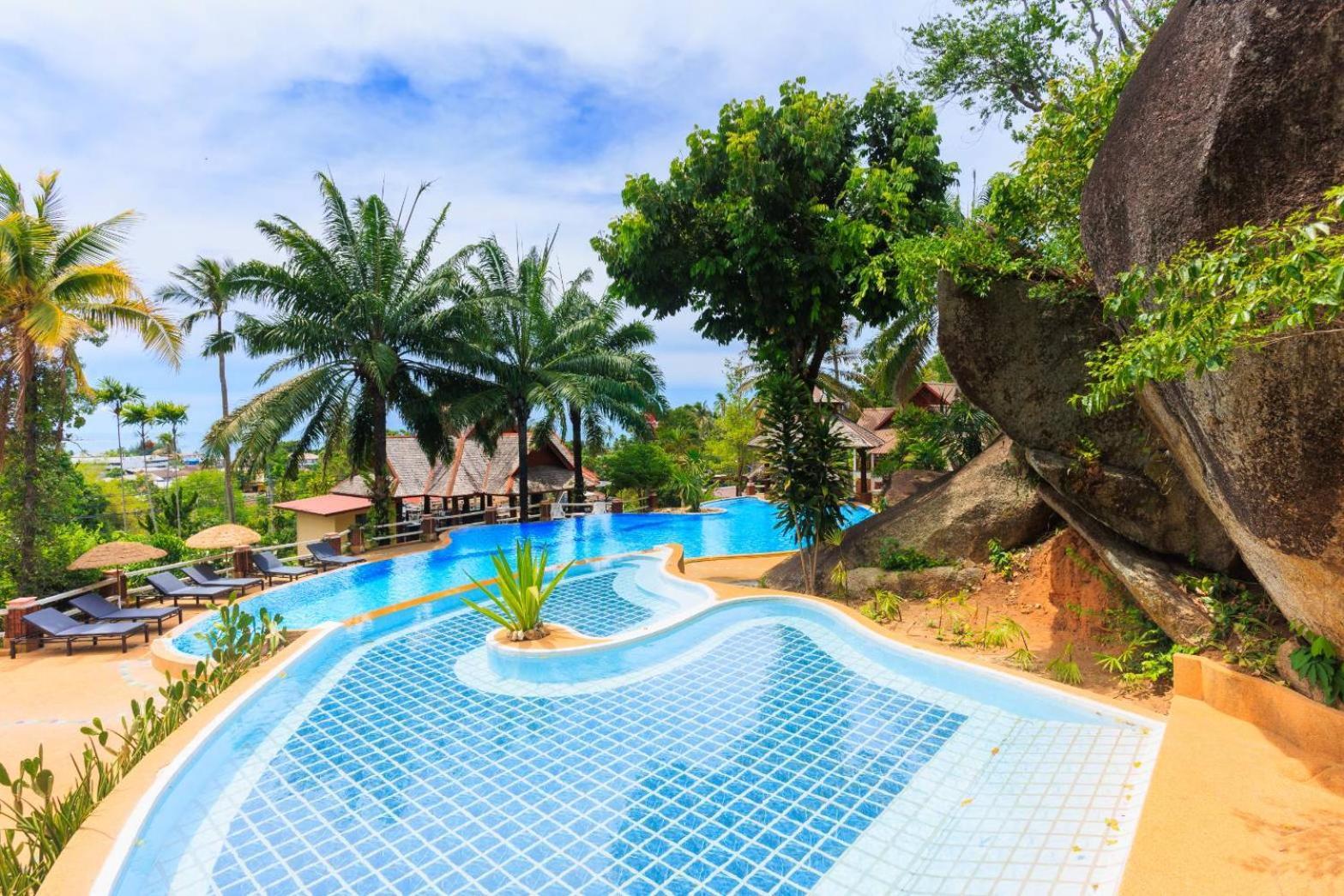 ラマイビーチSamui Wooden Hillアパートメント エクステリア 写真