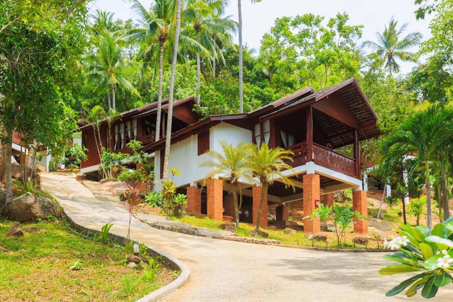 ラマイビーチSamui Wooden Hillアパートメント エクステリア 写真