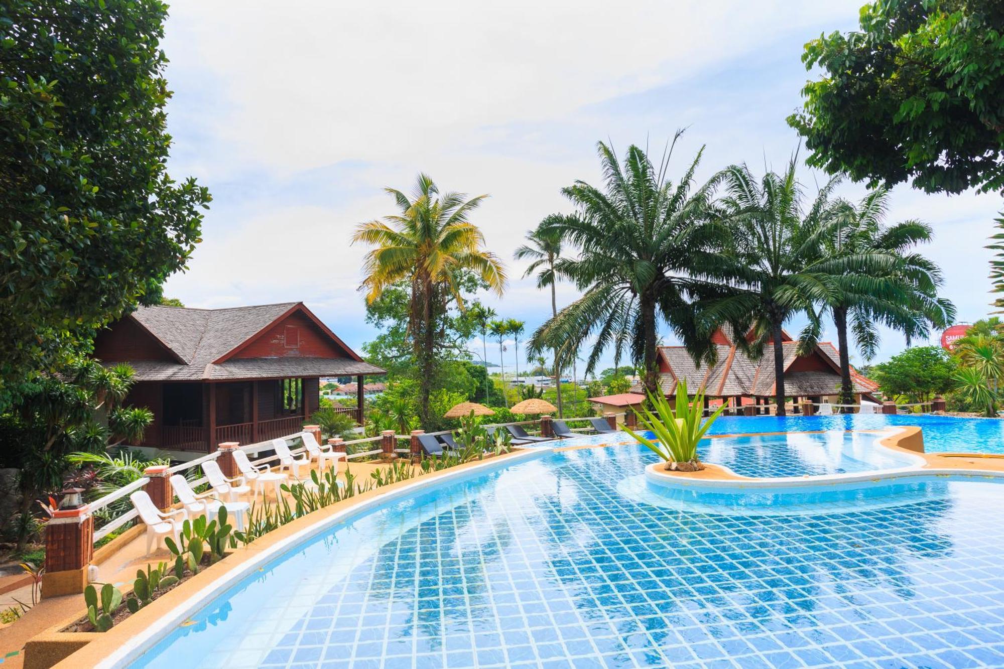 ラマイビーチSamui Wooden Hillアパートメント エクステリア 写真