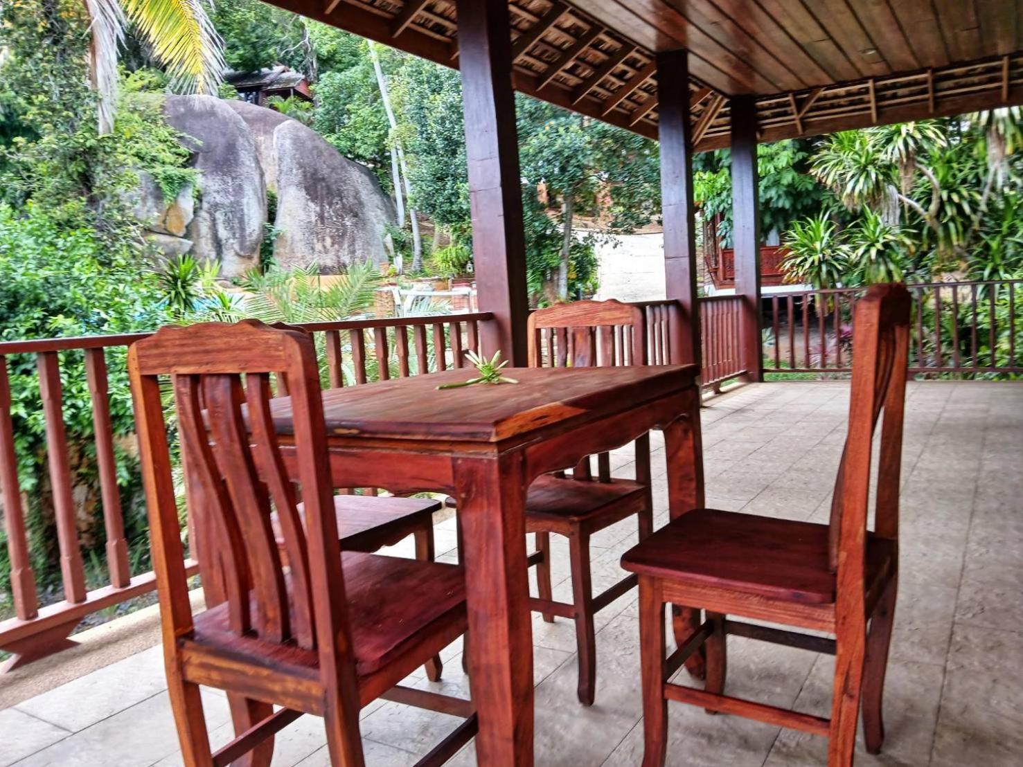 ラマイビーチSamui Wooden Hillアパートメント エクステリア 写真